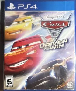Cars 3: Driven to Win Sony PlayStation 4 PS4 E10+ Racing Manual WB Games