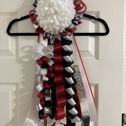 Red & Black. homecoming Mum Ready For Personalization