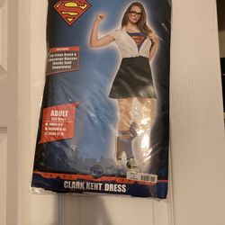 Halloween Clark Kent Dress Costume Size Large