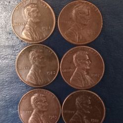 Decade Of Lincoln Memorial One Cent Collectors Coins 