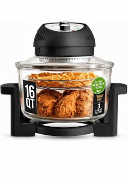 Granitestone 16 Qt Large Glass Air Fryer Non Toxic