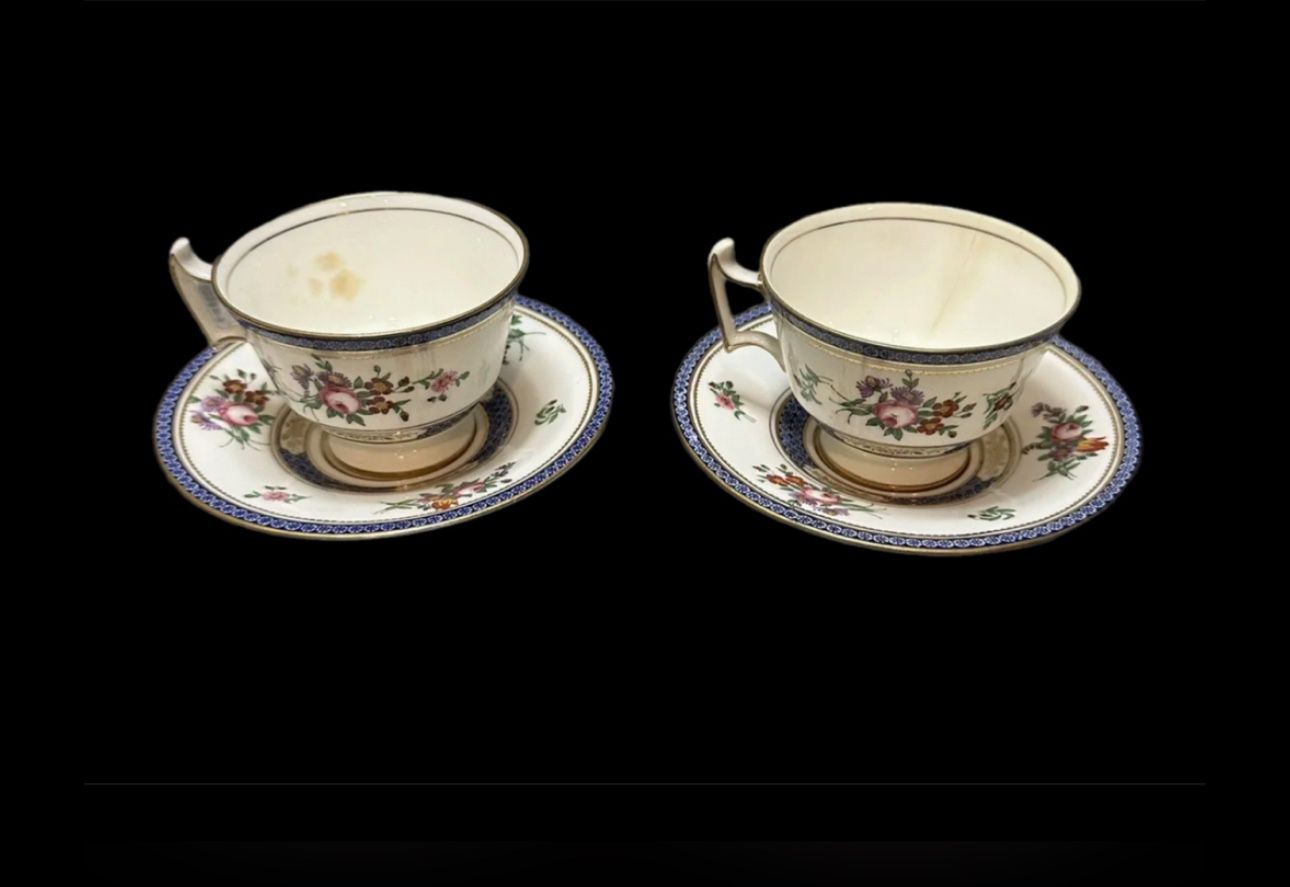 Set of 2 ROYAL DOULTON For Bailey Banks & Biddle Saucer And Cup Set  1(contact info removed)
