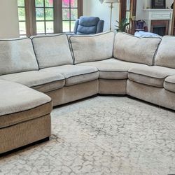 Harleyrose 4-Pc. Fabric Sectional with Chaise, Created for Macy's