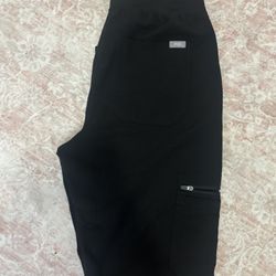 🖤 Small/Petite Black Figs Yola High Waisted Scrub Pants 