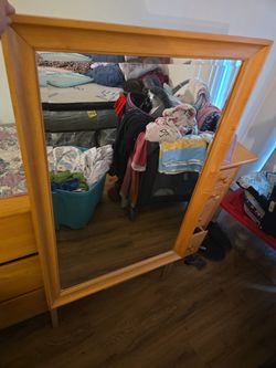 Dresser and mirror