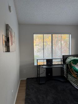 Glass Desk with Power outlet