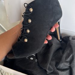 Black heels, size 7