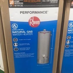 New 40 gal Gas Water Heater (installation included)