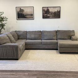 Light gray Ashley furniture sectional Couch Delivery Available 