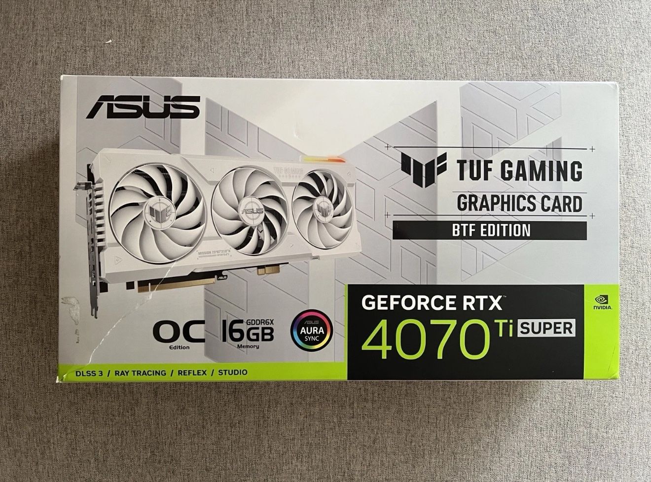 Asus Geforce RTX 4070 Ti Super 16g BTF Edition