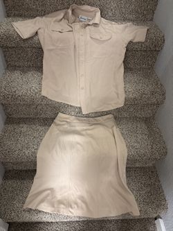 Women's flight attendant / soldier uniform costume