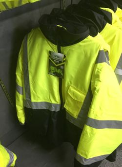 High Visibility waterproof bomber jacket