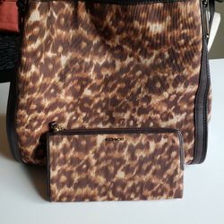 Authentic Coach Large Purse and Wallet