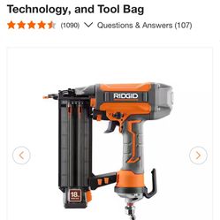 Ridgid Nailers And Compressor