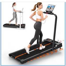 Walking Pad Treadmills for Home with 7.5MPH, Built-in Speaker, Upgrade 3.0HP Foldable Treadmills with 10% Incline, Compact Running Machine with APP, 3