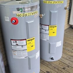40 Gallons Electric Water Heater 1 Year Warranty Garantia Por Escrito 