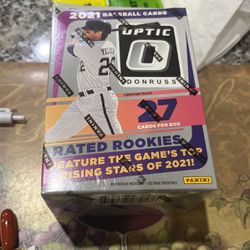 Blow Out Price ! 2021 Optics Baseball Blaster Box Great Cards Only $19 Per Box !! Sold In Stores For $32.98 Plus Tax 