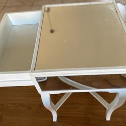 Mirrored nightstand 