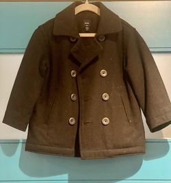 Gap Boys  Black Toddler Peacoat  Size 4T