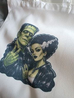 Frankenstein & Bride Canvas Tote Bag
