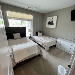 Full-sized/double-sized Bed frames and Mattresses.