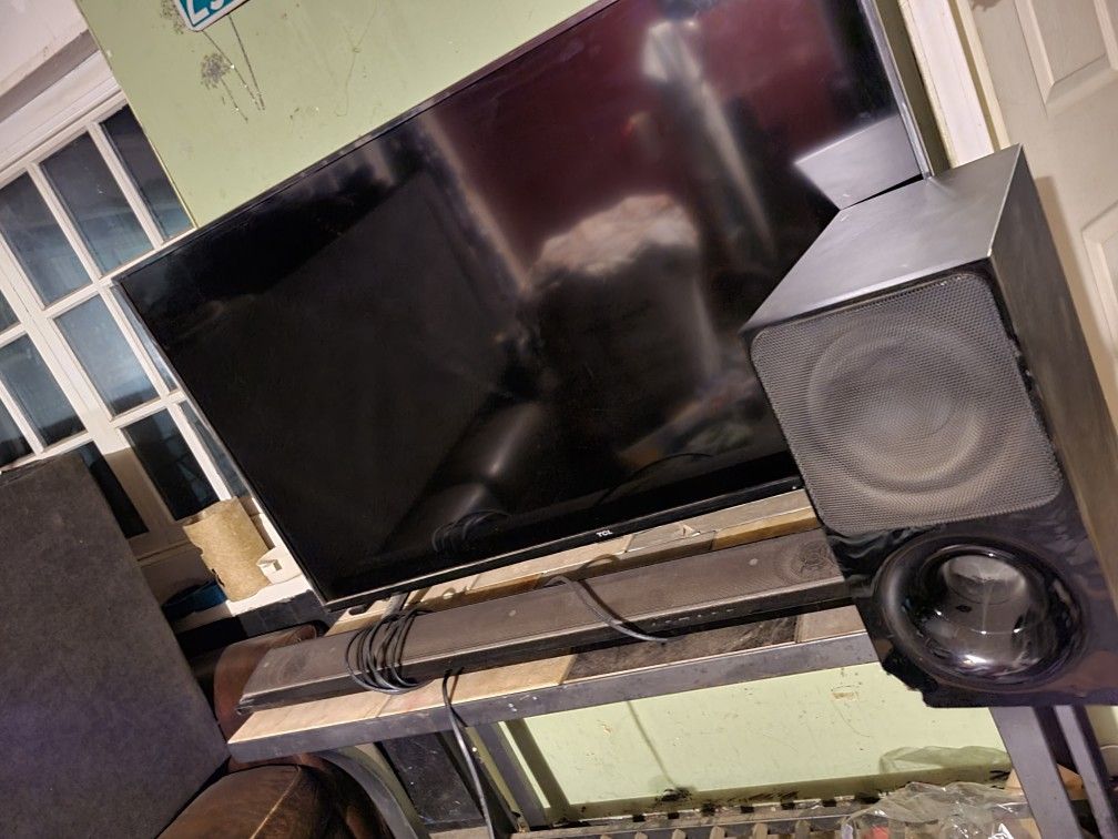 55 In TV Sound Bar Sub