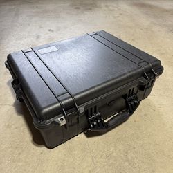 Large Heavy-Duty Waterproof Hard Case w/ Foam (Pelican Style)