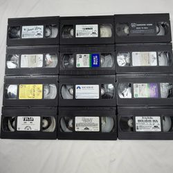 Vintage Movie VHS Tape Bundle 12-Pack BUNDLE 4