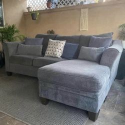 Comfy Dark Gray Modern Sectional Sofa