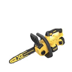 DEWALT 12 in. 20V MAX Lithium-Ion Cordless Brushless Chainsaw with (1) 5.0Ah Battery and Charger Included