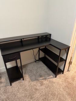 Computer desk and chair