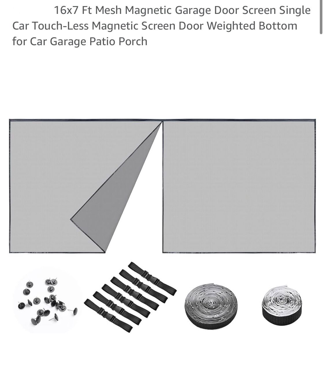 Brand new Garage door screen