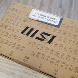 MSI Thin 15.6 Inch Gaming Laptop Brand New Core I5 NVIDIA GRFORCE RTX 4060 16gb Ddr4 512gb Ssd - 5 Dollars Down No Credit Needed!