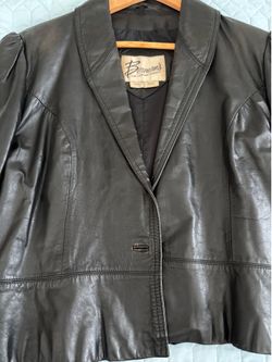 Vintage Black Leather from Berman’s, The Leather Experts, size 18