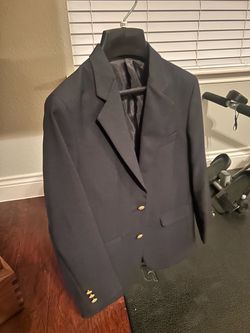 Kids Navy Blue Blazer with Gold Buttons  Size 12