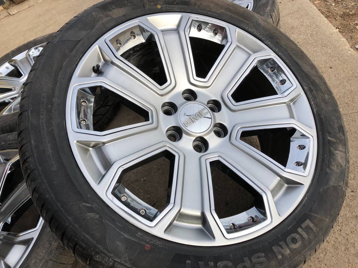 New 22” Denali Rims and Tires 6 Lug Wheels Chevy Silverado Sierra 22s