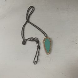 Turquoise Pendant Necklace (Kendra Scott Inspired)