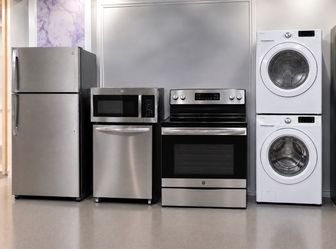 Stainless Steel Kitchen Appliance Bundle plus washer and dryer