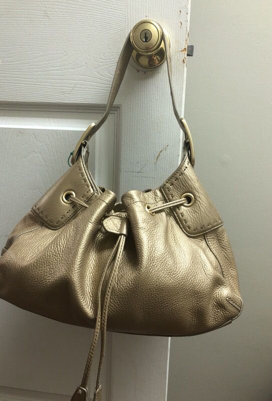 Cole Haan gold purse