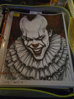 Hand Drawn Pennywise the Dancing Clown from IT