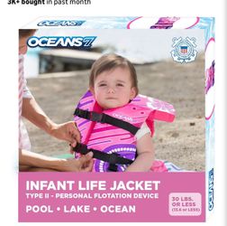 Baby girl life jacket