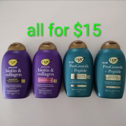 QGX shampoo and conditioner 13oz , all for $15