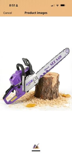 20-inch Gasoline Chainsaw, cordless Handheld Saw (20-inch purple)