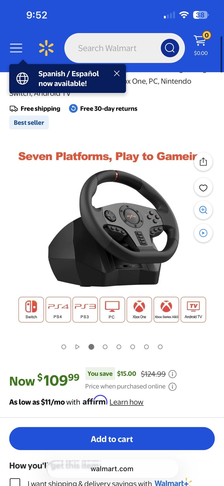 PXN steering wheel