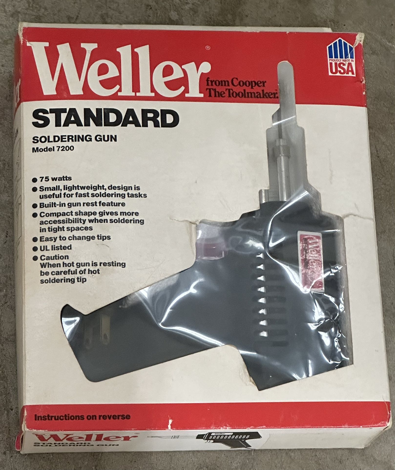 Weller Standard Multi-Purpose Soldering Gun w/tip Model 7200