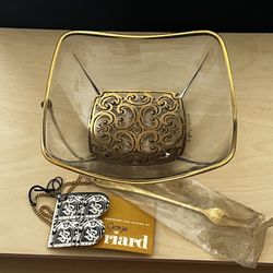 MCM Glass Fruit/veggie Bowl With Original Tags