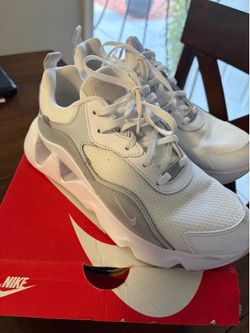 White silver shoes size # 7.5