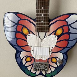 Daisy Rock Debutante Butterfly Fantasy Short Scale 6 String Electric Guitar