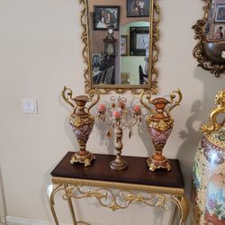 Antry Table And Mirror For Sale 