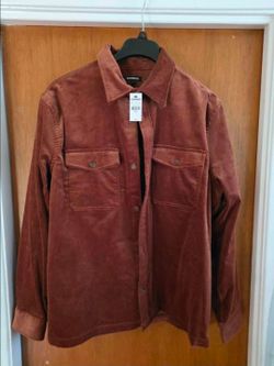 Men's Express shirt jacket corduroy XL nwt flex